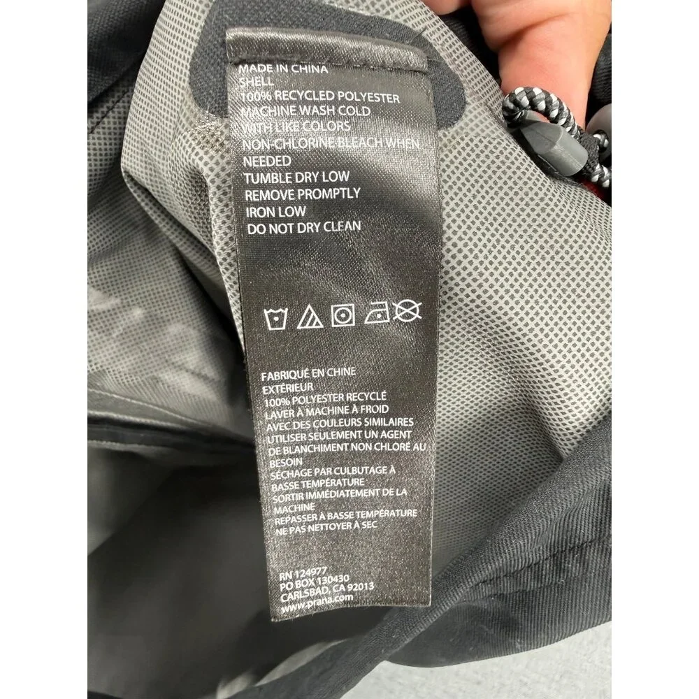 Prana M65 Olive Green Waterproof Jacket Hooded Mens M Rain Pockets - Picture 5 of 8